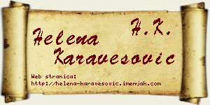 Helena Karavesović vizit kartica
